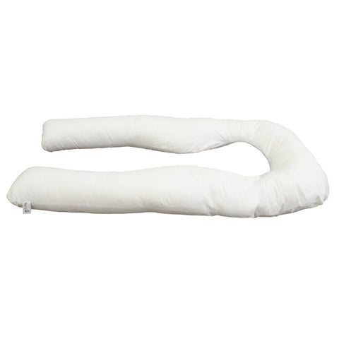 Pillow Cover Replacement For U-Shaped Body Pillow White