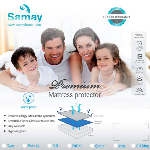 Mattress Cover Waterproof Hypoallergenic Premium Protector