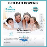 Bed Pad Protector Waterproof Premium Hypoallergenic Mattress White
