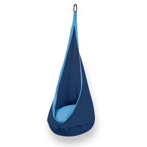 Hanging Hammock Pod Swing Chair For Kids Premium - Dark Blue